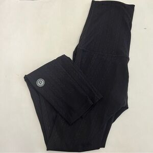 Pure Barre by Splits 59 High Rise Print Black Leggings Size Small